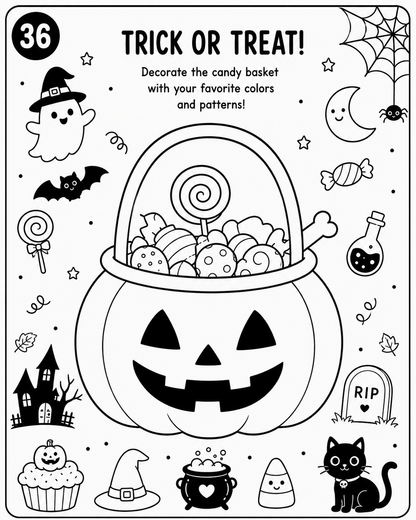 Halloween Fun Activity & Coloring Book for Kids
