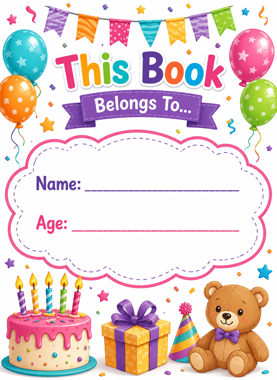 Birthday Party Fun: Coloring, Games & Puzzles