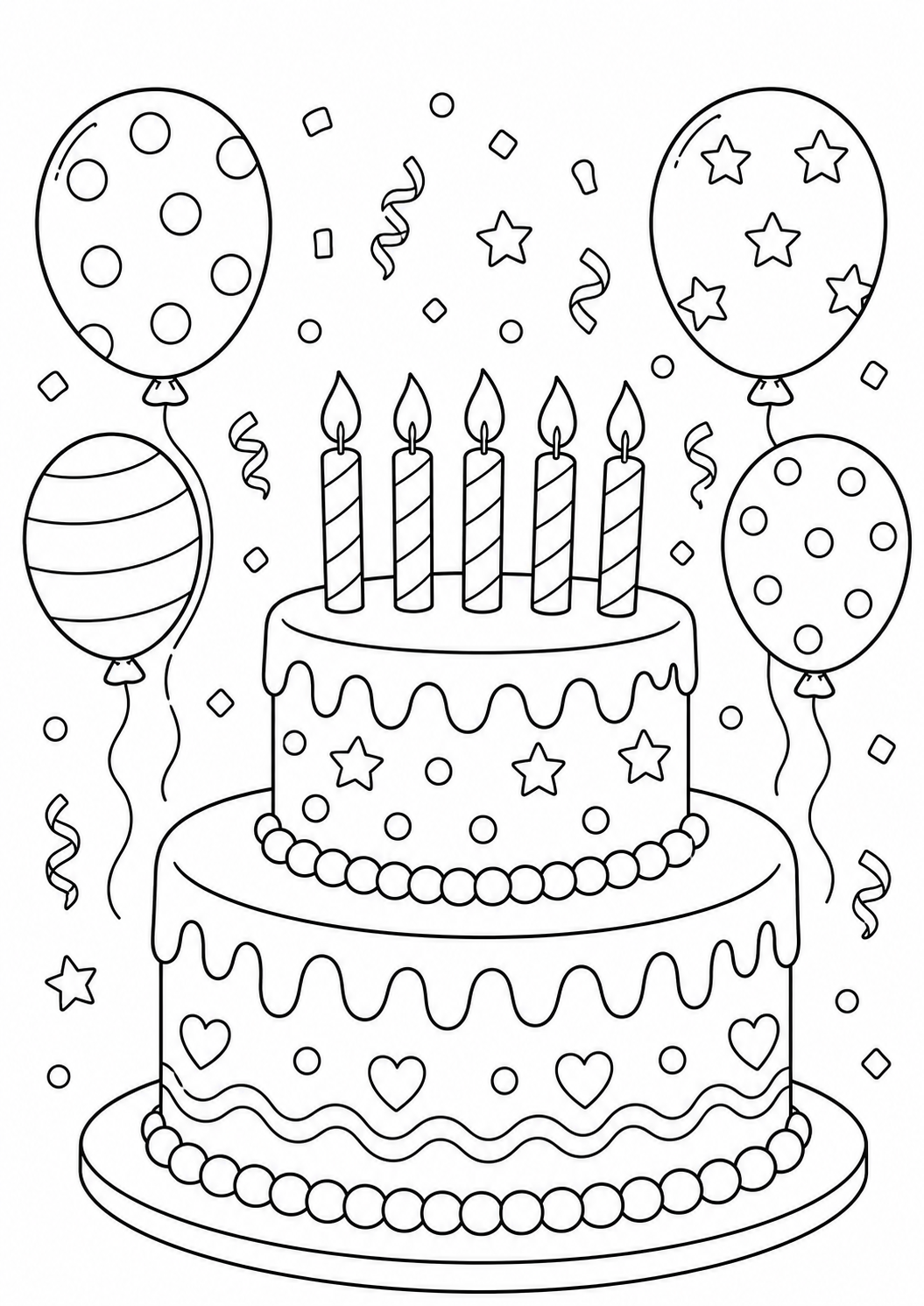 Birthday Party Fun: Coloring, Games & Puzzles