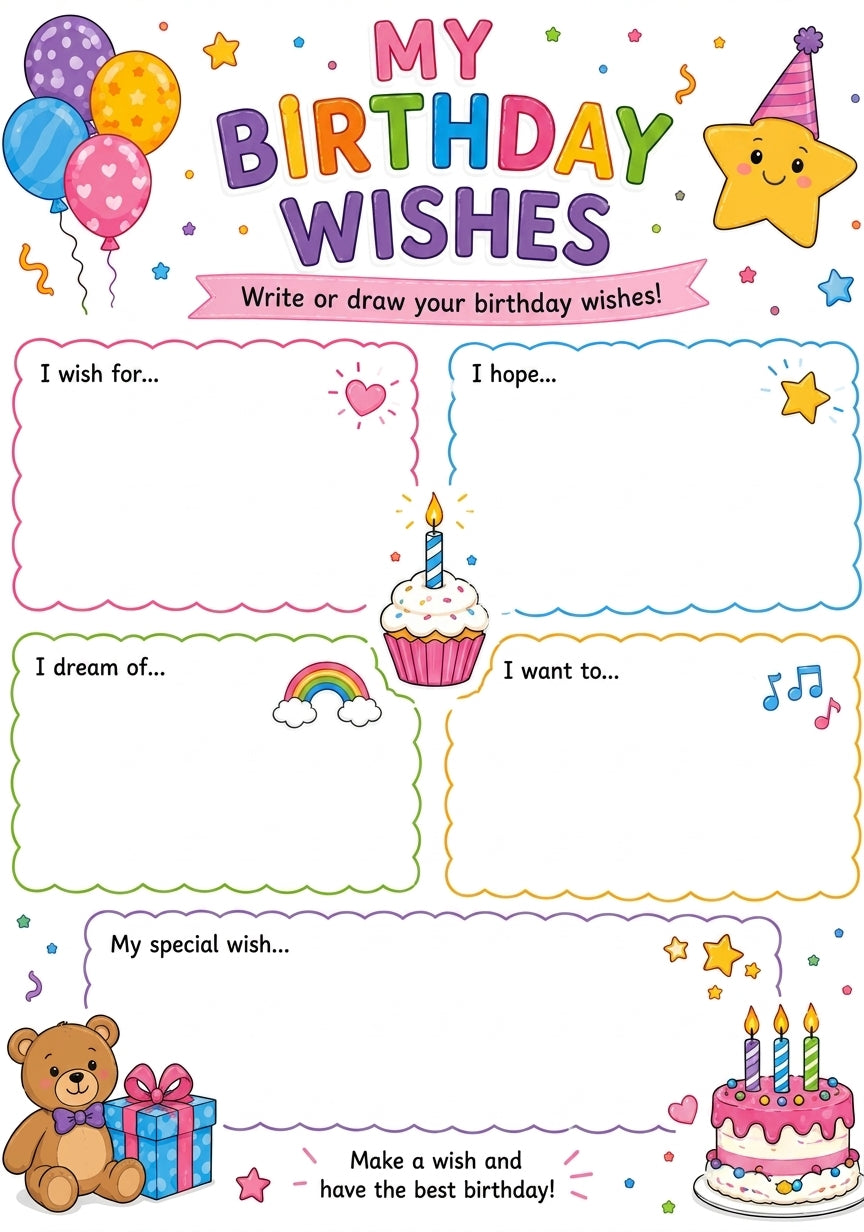 Birthday Party Fun: Coloring, Games & Puzzles