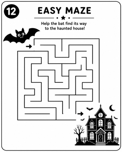 Halloween Fun Activity & Coloring Book for Kids